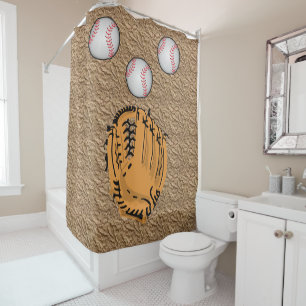 Baseball Shower Curtain
