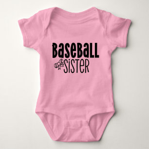 Baseball Sister Baby Bodysuit