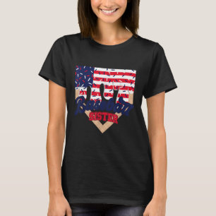 Baseball Sister Drip Ice Cream Baseball Game Day 4 T-Shirt