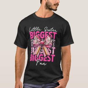 Baseball Sister Girl Coquette Bow Little Sister Bi T-Shirt