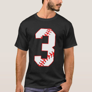 Baseball Sister I'm Just Here For Number Player 3 T-Shirt