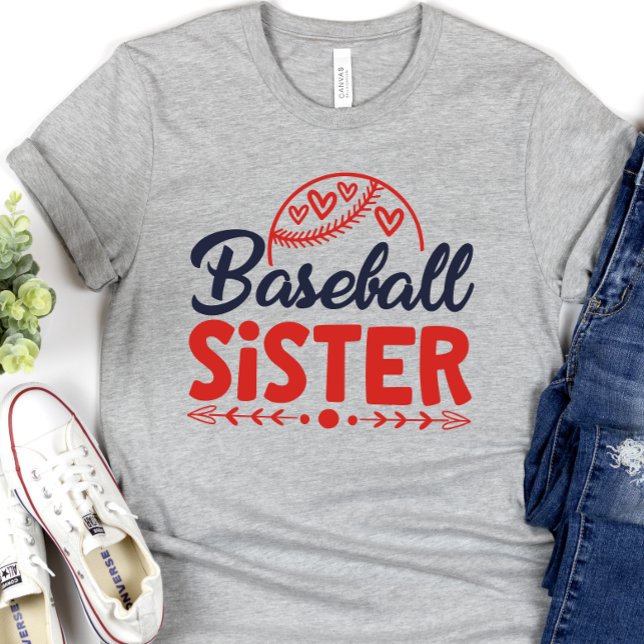 Baseball Sister Shirt, Gift for Sister T-Shirt (Creator Uploaded)