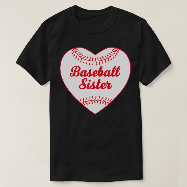 Baseball Sister T-Shirt (Design Front)