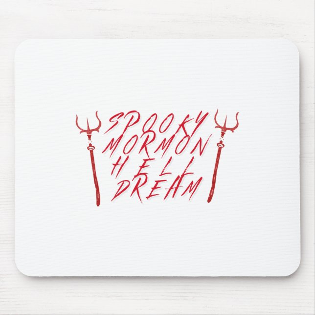 Baseball Skeleton Halloween Men Boys Baseball Hall Mouse Pad (Front)