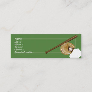 Baseball - Skinny Mini Business Card
