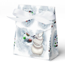 Baseball Snowman Christmas