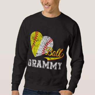 Baseball Softball Ball Heart Grammy Mother's Day Sweatshirt