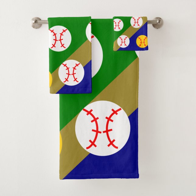Baseball/Softball  Bath Towel Set (Insitu)