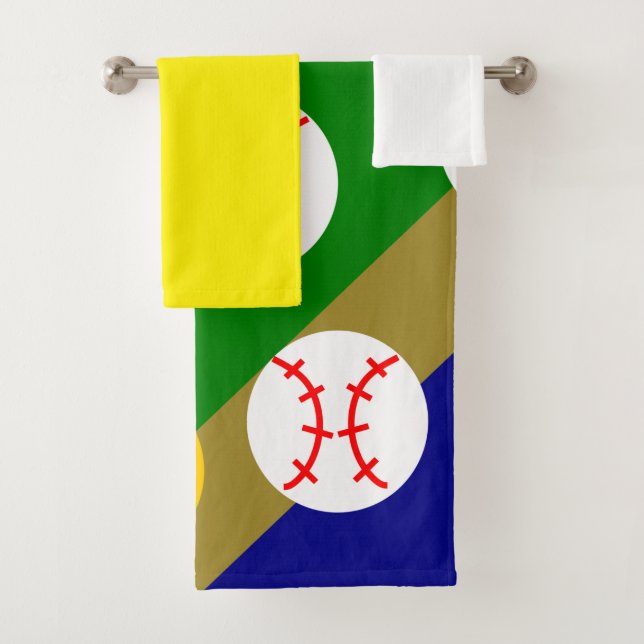Baseball/Softball  Bath Towel Set (Insitu)