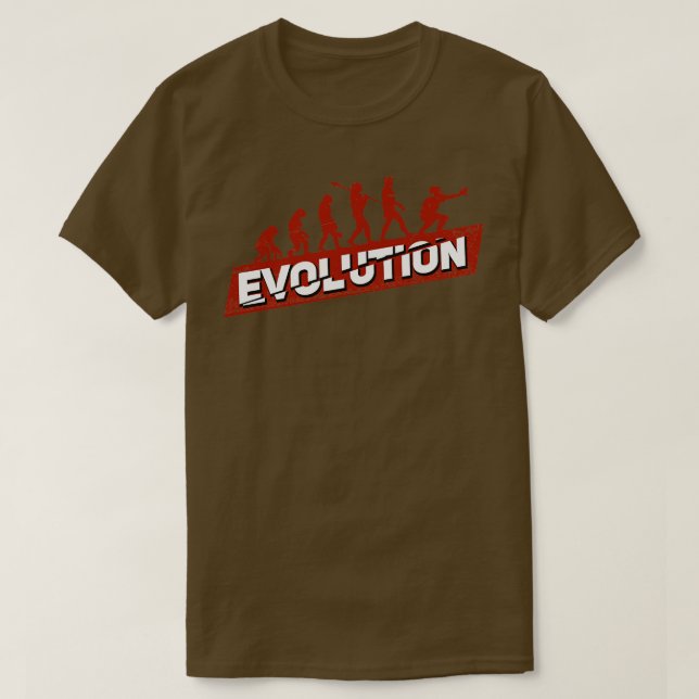 Baseball Softball Catcher Evolution  T-Shirt (Design Front)