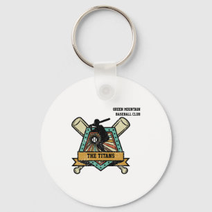 Baseball Softball Club Team League Name Number T S Key Ring