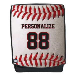 Baseball Softball Custom Name and Number Backpack