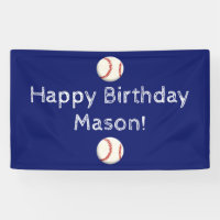 Baseball / Softball Custom Party Banner