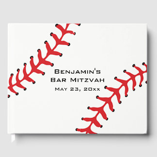 Baseball Softball Design Guest Book