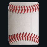 Baseball Softball iPad Pro Cover<br><div class="desc">A macro photograph of a brand new Baseball with red stitching. Perfect gift for the baseball softball freak or sports fanatic.</div>