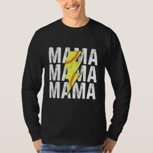 Baseball Softball Mom Life Game Day Mama Mothers D T-Shirt