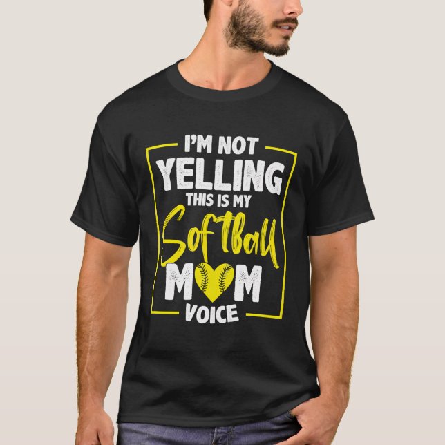 Baseball Softball Mum T-Shirt (Front)