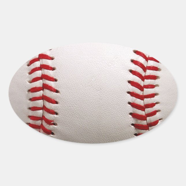 Baseball Softball Oval Sticker (Front)