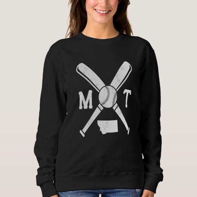 Baseball Softball Pitcher Catcher USA State Map Mo Sweatshirt (Front)