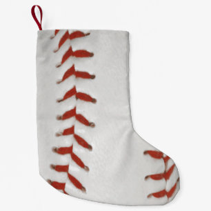 Baseball Softball Print Pattern Background Small Christmas Stocking