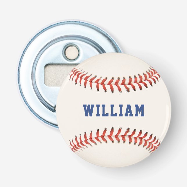 Baseball Softball Sport Name Bottle Opener (Front)