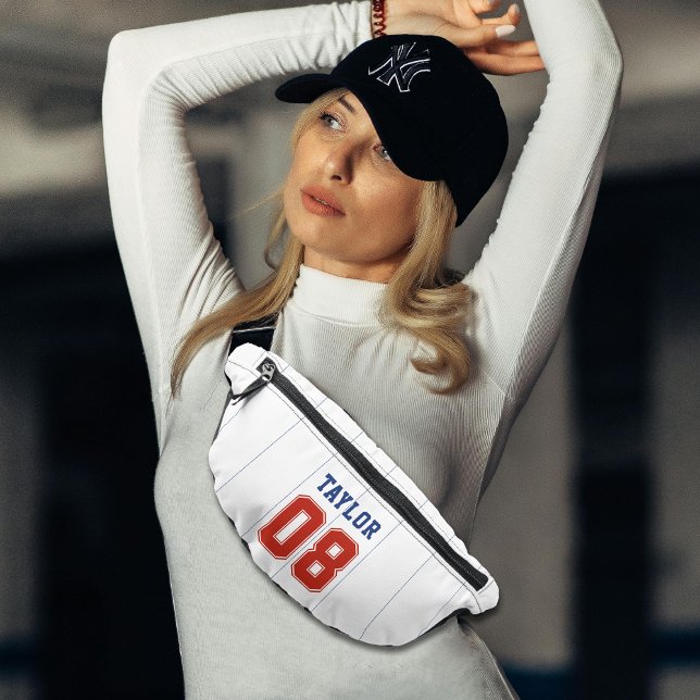 Baseball Softball Sport Pinstripe Bum Bags (Baseball Softball Sport Pinstripe Fanny Pack)