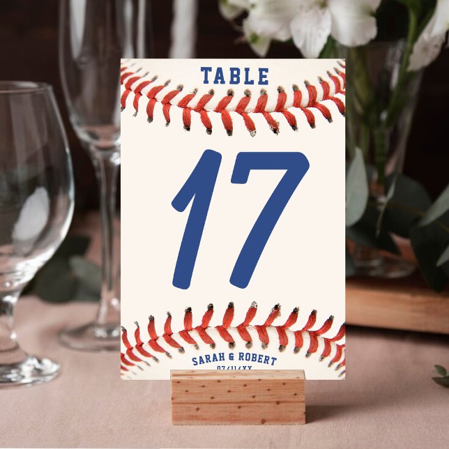 Baseball Softball Sport Wedding Reception Table Number (Baseball Softball Sport Wedding Reception Table Number)