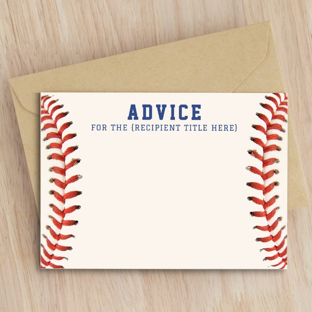 Baseball Softball Sports Advice Enclosure Card (Baseball Softball Sports Advice Enclosure Card
)