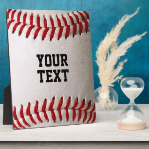 Baseball Softball Stitching Custom Text Plaque