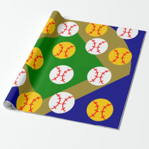 Baseball/Softball  Wrapping Paper