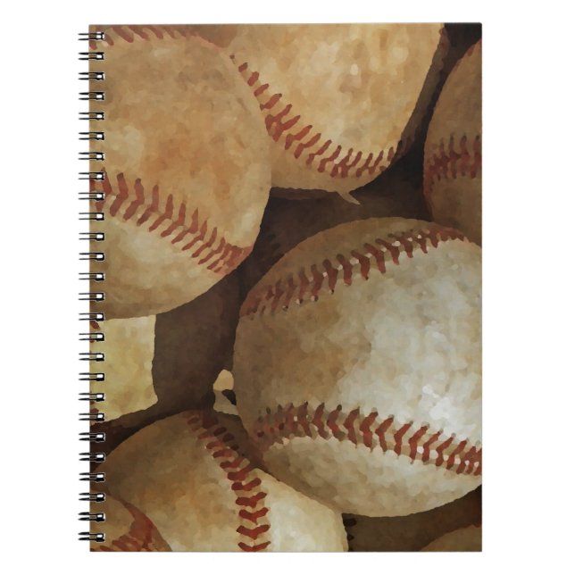 Baseball Spiral Notebook (Front)