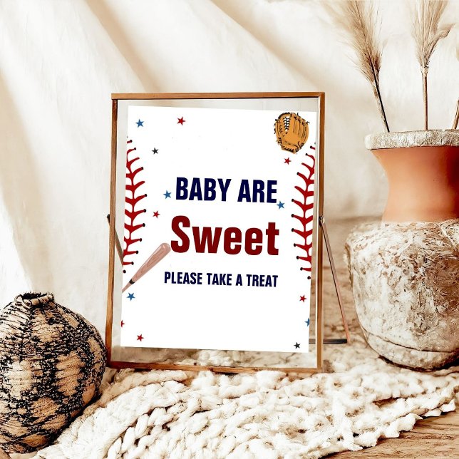Baseball Sport baby are sweet baby shower favour  Poster (Creator Uploaded)