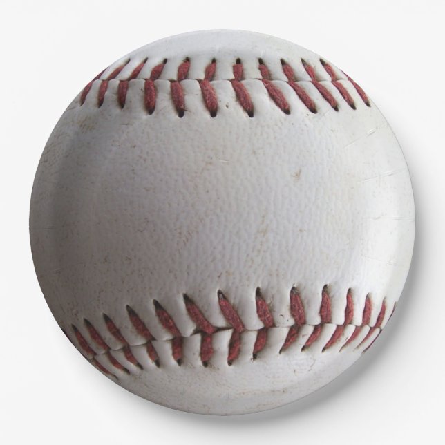 Baseball Sports Balls Paper Plate (Front)