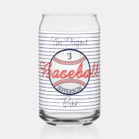 Baseball Sports Beer Can Glass Drinkware
