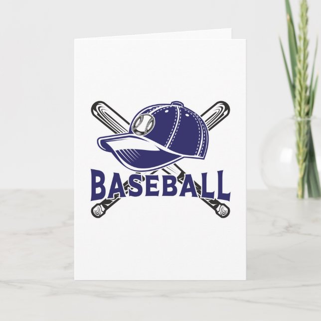 Baseball Sports Catcher Pitcher Funny Gift Idea Card (Front)