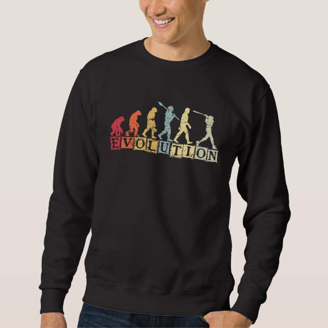 Baseball Sports Evolution Outfit Softball Baseball Sweatshirt (Front)