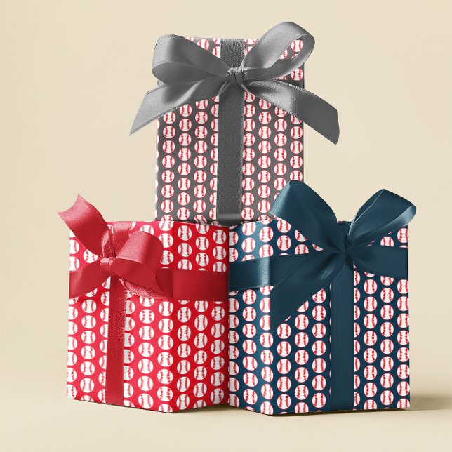 Baseball Sports Party Wrapping Paper Sheet (Creator Uploaded)