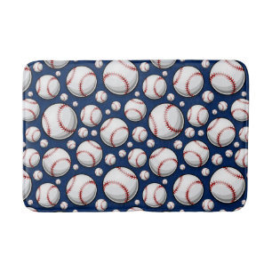 Baseball Sports Pattern Bath Mat