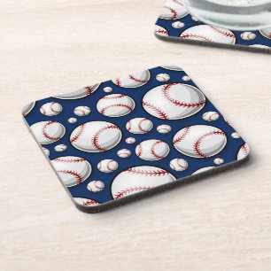 Baseball Sports Pattern Coaster