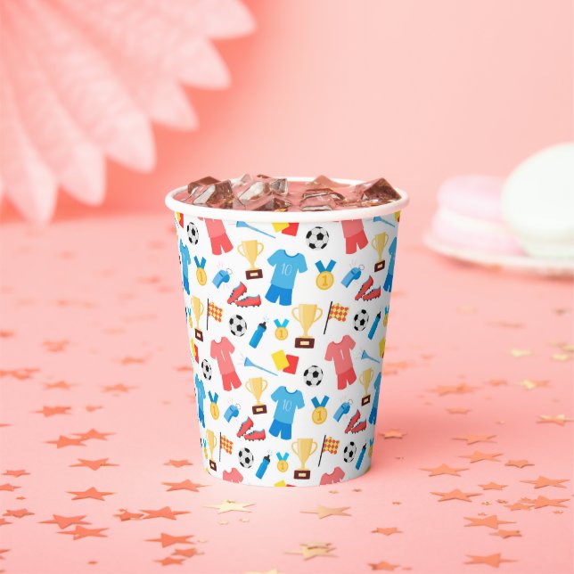 Baseball sports Pattern  Paper Cups (Insitu)