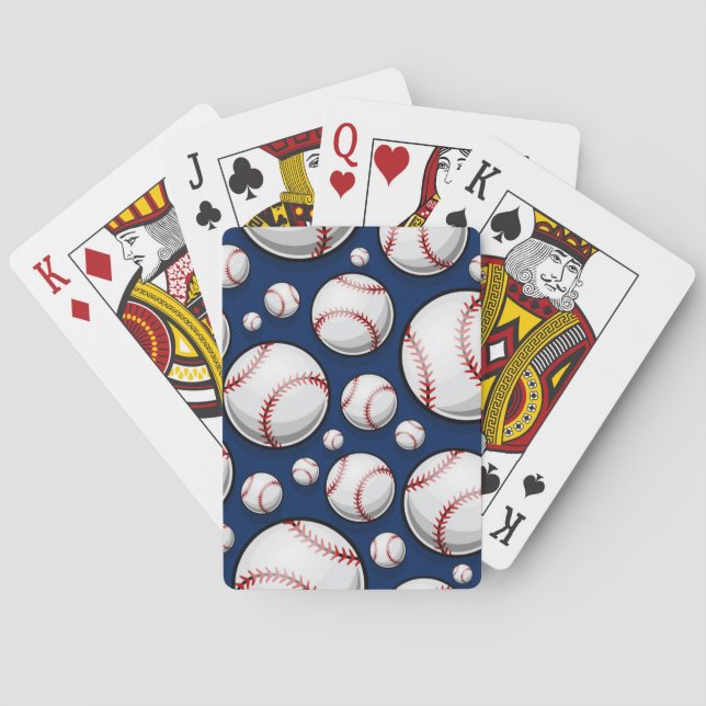 Baseball Sports Pattern Playing Cards (Back)