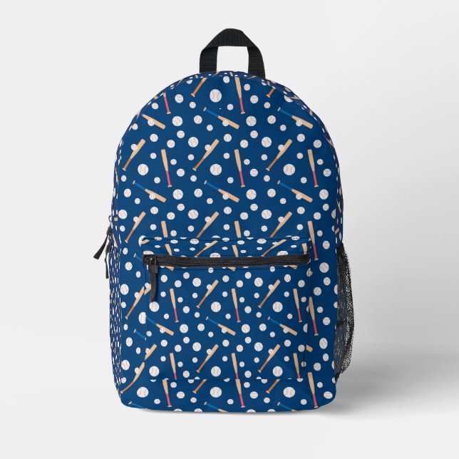 Baseball sports Pattern  Printed Backpack (Front)