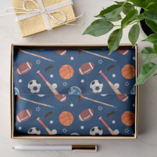 Baseball sports Pattern Tissue Paper