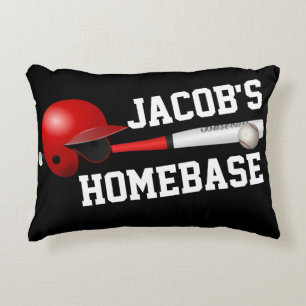 Baseball Sports Personalised Bedroom Pillow