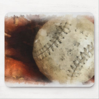 Baseball Sports - Photography Softball - Ball Mouse Pad