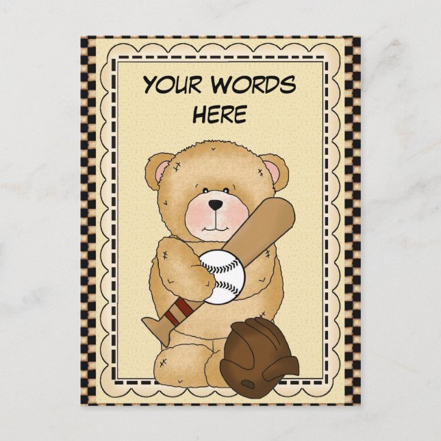 Baseball Sports Postcard (Front)