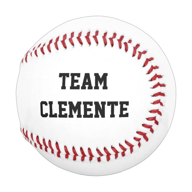 Baseball Sports TEAM NAME Fan Club Game Ball Fun (Back Left)