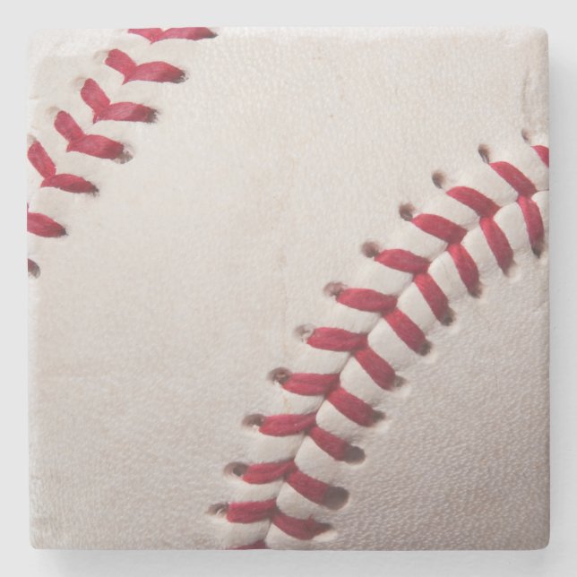 Baseball Sports Template Personalised Baseballs Stone Coaster (Front)
