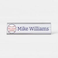 Baseball Sports Theme Name Plates Desk Signs