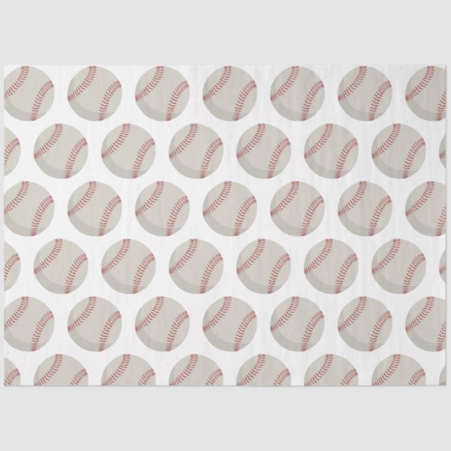 Baseball Sports Tissue Paper (Front)